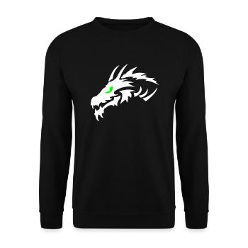 Dragon - Sweat-shirt Unisexe - noir - Devant - Alina (178cm) & Michal (187cm)