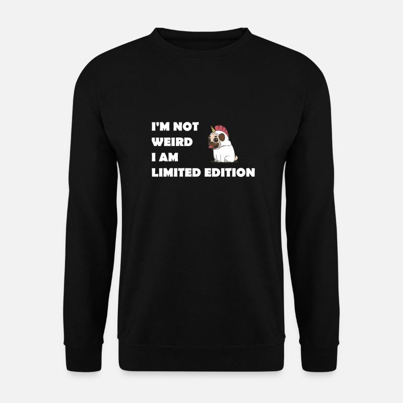 Funny Unicorn Einhorn Lustig witzig Limited - Unisex Pullover - Schwarz