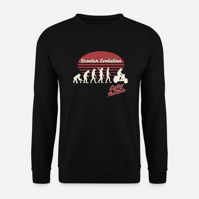 Evolution du scooter - Sweat-shirt Unisexe - noir