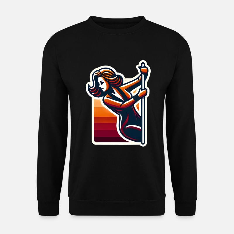 Funny Stripper Silhouette Design - Unisex Sweatshirt - black