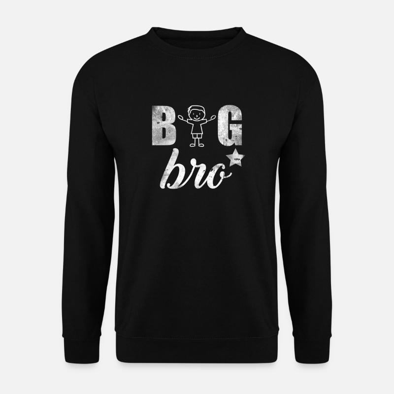 Großer Bruder Big Bro Geschenk Geschwister Kinder - Unisex Pullover - Schwarz