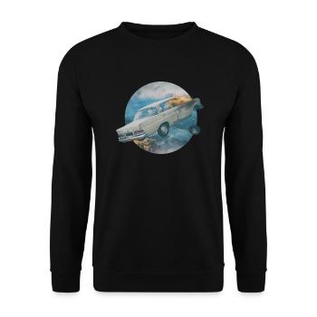 Vintage Stunt Crash Car - Sweat-shirt Unisexe - noir - Devant - Alina (178cm) & Michal (187cm)