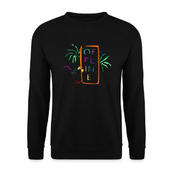 offline multicolor - Unisex Sweatshirt - black - Front - Alina (178cm) & Michal (187cm)