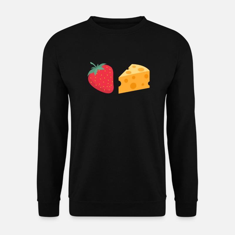 ERDBEERKÄSE Erdbeer Käse - Unisex Pullover - Schwarz