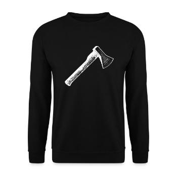Axt - Unisex Pullover - Schwarz - Vorne - Alina (178cm) & Michal (187cm)