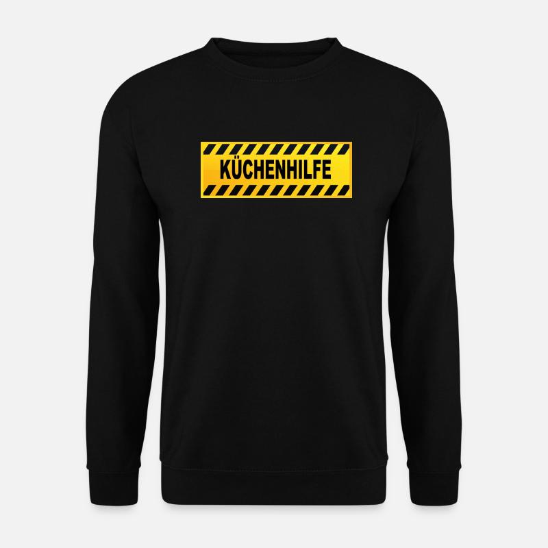 Küchenhilfe Danger Achtung Design - Unisex Pullover - Schwarz