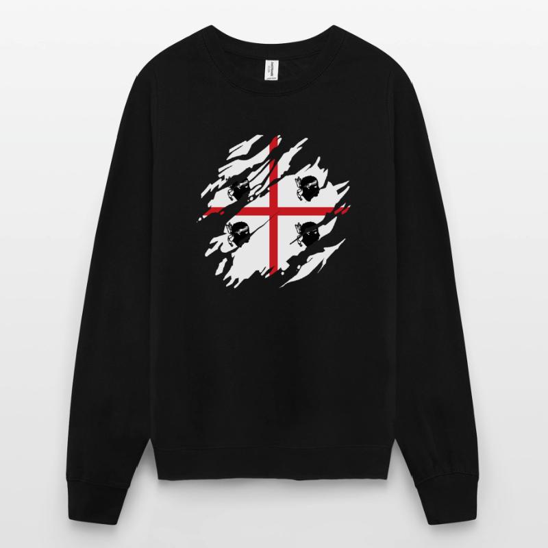 Sardaigne Drapeau Scratch Drapeau sarde Sardegna Sweat-shirt Unisexe