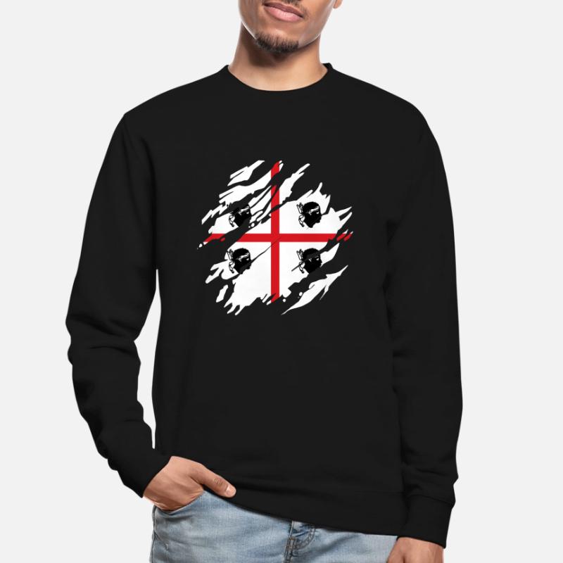Sardaigne Drapeau Scratch Drapeau sarde Sardegna Sweat-shirt Unisexe