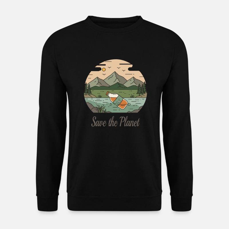 Rettet den Planeten - Unisex Pullover - Schwarz