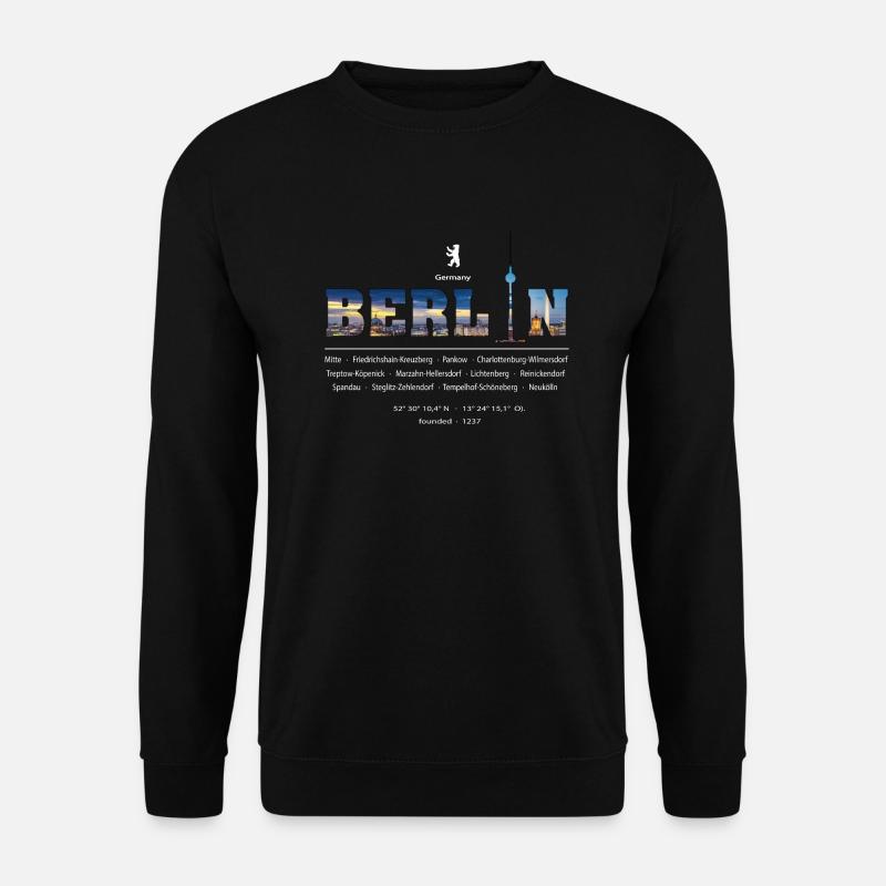 Berlin - Unisex Pullover - Schwarz