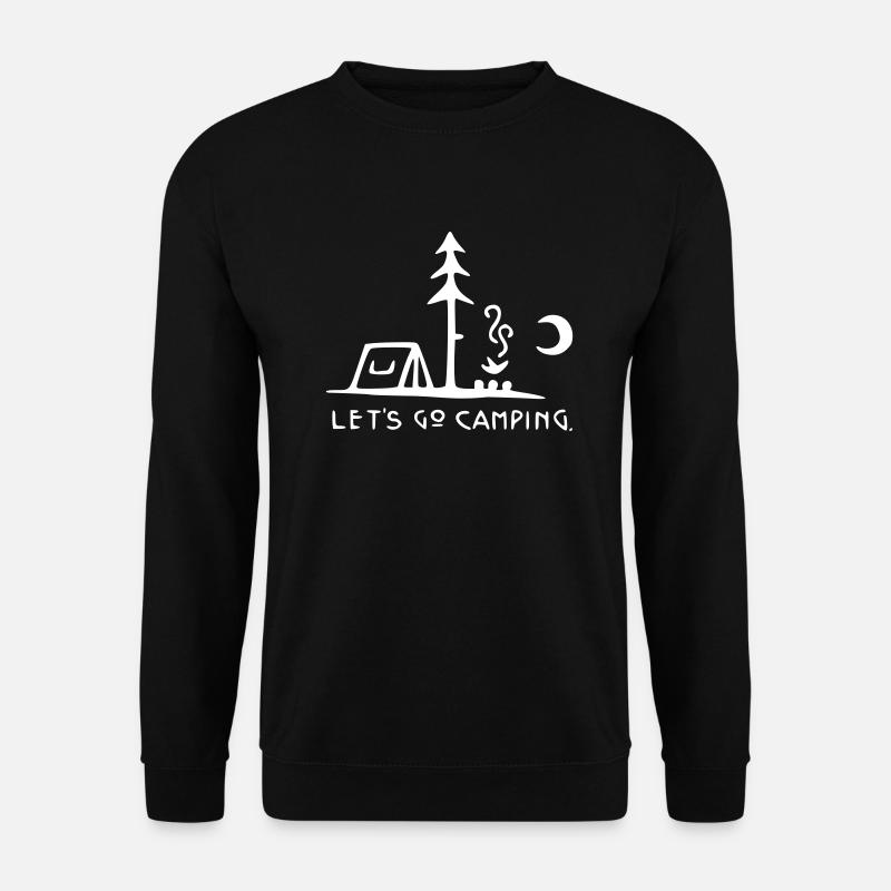 Let's go Camping - Unisex Pullover - Schwarz