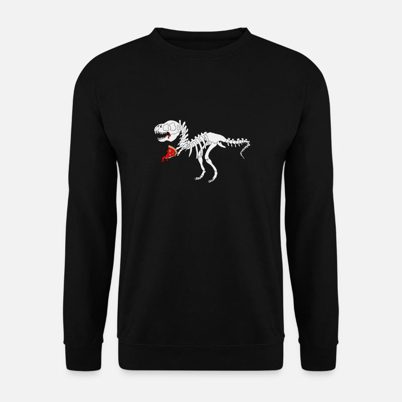 Dinosaur pizza - Unisex Sweatshirt - black