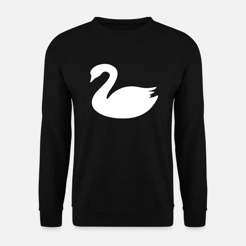 schwan - Unisex Pullover - Schwarz