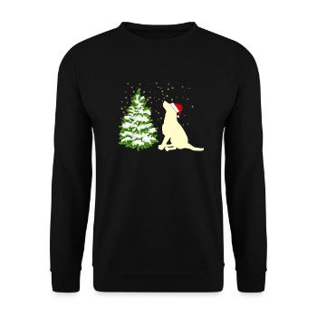dog labrador golden retriever - Unisex Sweatshirt - black - Front - Alina (178cm) & Michal (187cm)
