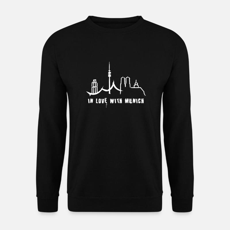 in love with munich - Unisex Sweatshirt - black
