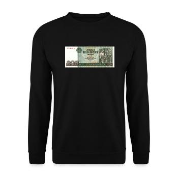 200 mark of the gdr - Unisex Sweatshirt - black - Front - Alina (178cm) & Michal (187cm)
