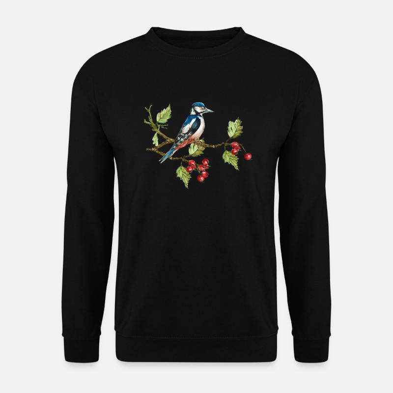 Bunter Vogel - Unisex Pullover - Schwarz
