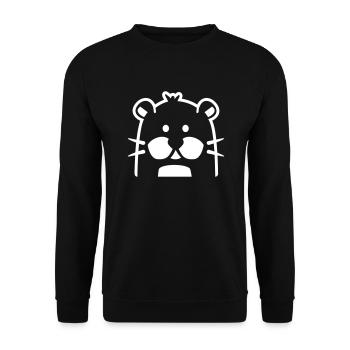 Otter - Unisex Pullover - Schwarz - Vorne - Alina (178cm) & Michal (187cm)