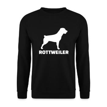 Rottweiler - Unisex Sweatshirt - black - Front - Alina (178cm) & Michal (187cm)