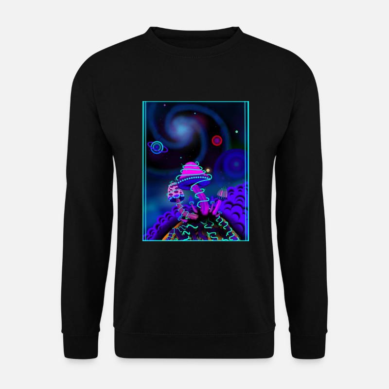 Magische Pilze - Unisex Pullover - Schwarz