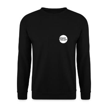 Gravel Cyclist Gravelbike Cyclist Sport Bike - Unisex Sweatshirt - black - Front - Alina (178cm) & Michal (187cm)
