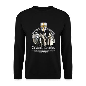 Teutonic knights - Holy Crusaders - Unisex Sweatshirt - black - Front - Alina (178cm) & Michal (187cm)
