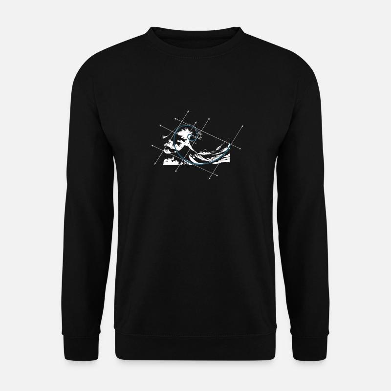 Fibonacci Goldener Schnitt T-Shirt Geschenk - Unisex Pullover - Schwarz