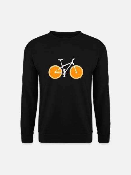 Frucht Fahrrad Zitrone Limette Orange / Geschenk - Unisex Pullover - Schwarz