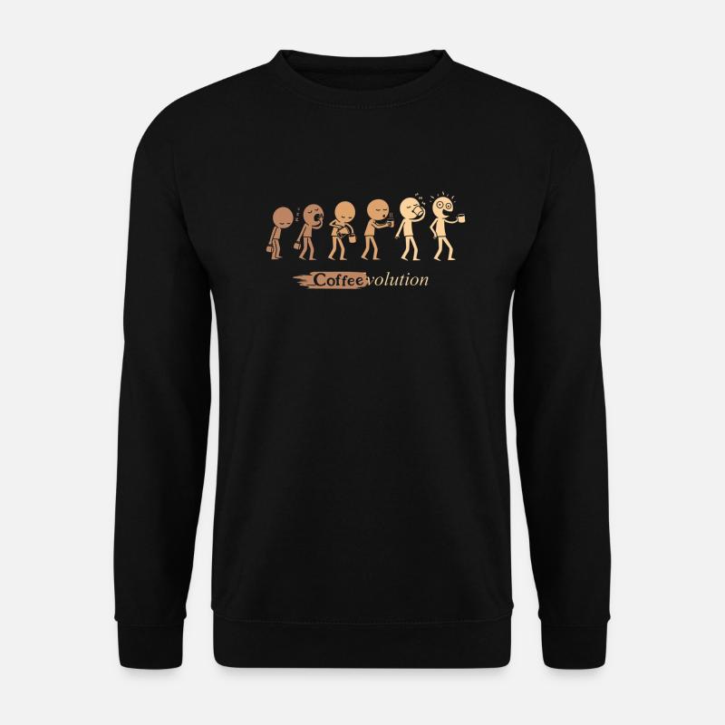 Coffeevolution - Sweat-shirt Unisexe - noir