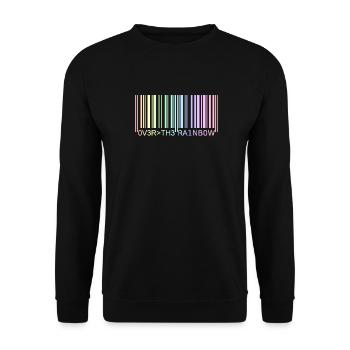 Barcode pastel - Unisex Sweatshirt - black - Front - Alina (178cm) & Michal (187cm)