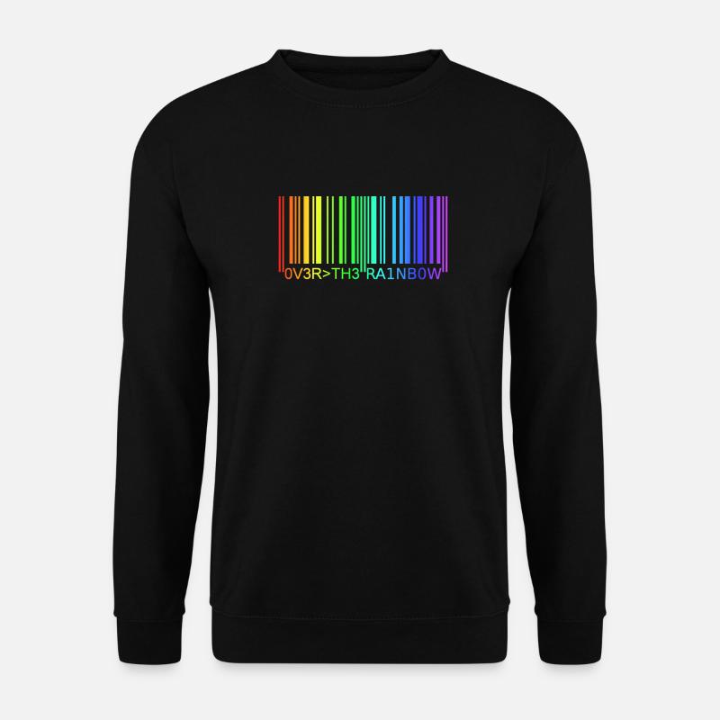 Barcode Regenbogen - Unisex Pullover - Schwarz