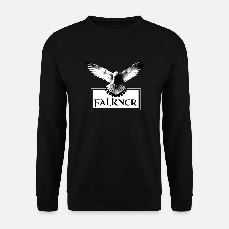 Falkner, Vogel mit Schwingen - Unisex Pullover - Schwarz