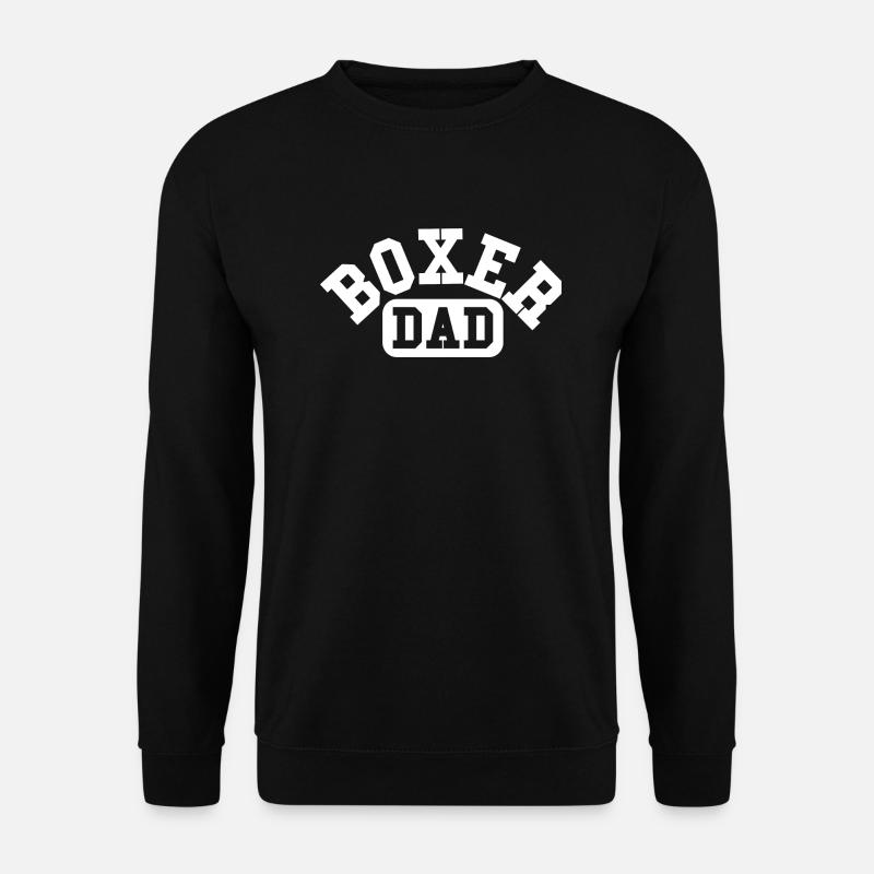 Boxer dad white - Unisex Pullover - Schwarz