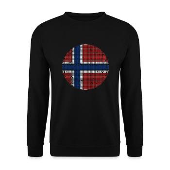 Norway Flag Scandinavia Norwegian Flag - Unisex Sweatshirt - black - Front - Alina (178cm) & Michal (187cm)