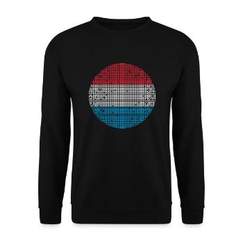 Luxembourg Flag Luxembourg flag Home - Unisex Sweatshirt - black - Front - Alina (178cm) & Michal (187cm)