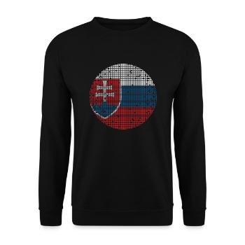 Slovaquie drapeau slovaque vintage drapeau slovaque - Sweat-shirt Unisexe - noir - Devant - Alina (178cm) & Michal (187cm)