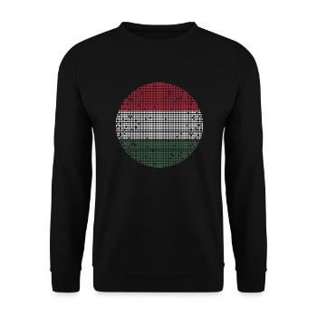 Hungary Flag Hungarian Flag Balaton Hungary - Unisex Sweatshirt - black - Front - Alina (178cm) & Michal (187cm)