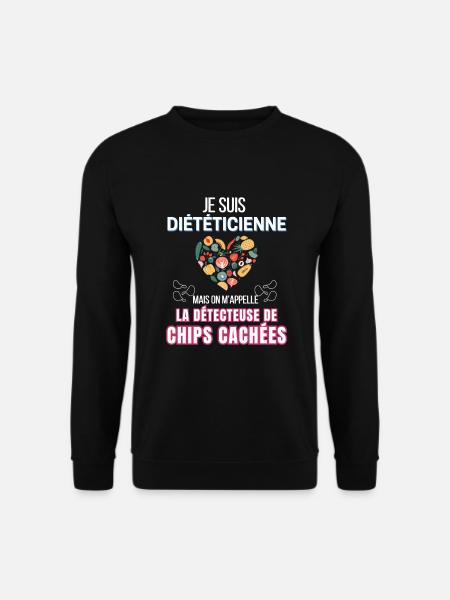 Je suis diététicienne - Sweat-shirt Unisexe - noir