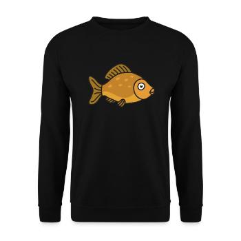 Pêche au poisson carpe - Sweat-shirt Unisexe - noir - Devant - Alina (178cm) & Michal (187cm)
