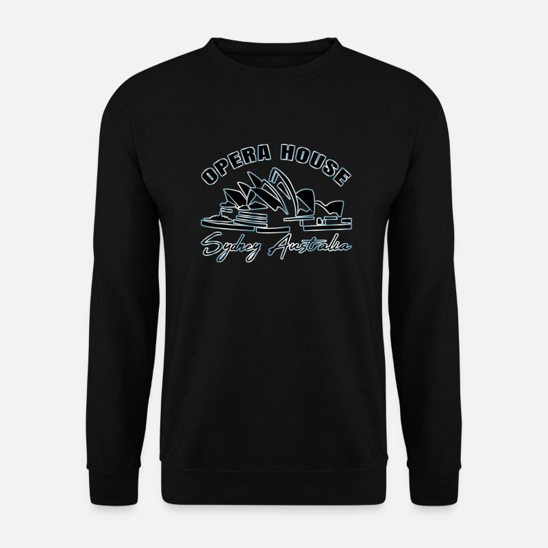 Opera House - Sydney, Australien - Unisex Pullover - Schwarz