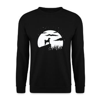 Appenzeller Sennenhund - Unisex Pullover - Schwarz - Vorne - Alina (178cm) & Michal (187cm)