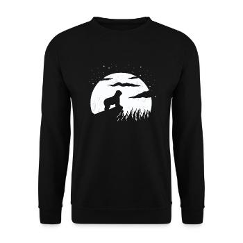 Briard - Berger de Brie - Briarden - Unisex Sweatshirt - black - Front - Alina (178cm) & Michal (187cm)