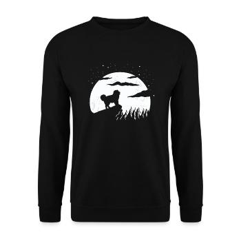 Kaukasischer Owtscharka Caucasian Shepherd Dog - Unisex Pullover - Schwarz - Vorne - Alina (178cm) & Michal (187cm)