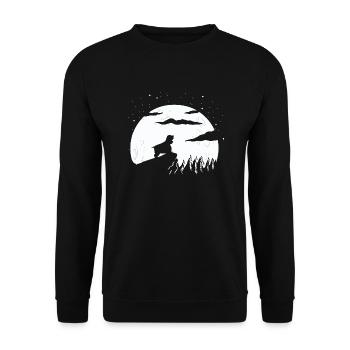 Cocker Spaniel - Sweat-shirt Unisexe - noir - Devant - Alina (178cm) & Michal (187cm)