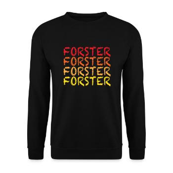 Forster Geschenk T Shirt - Unisex Pullover - Schwarz - Vorne - Alina (178cm) & Michal (187cm)
