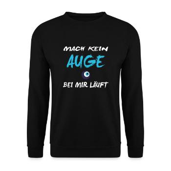MACH KEIN AUGE KOKAINA SHIRT - Unisex Pullover - Schwarz - Vorne - Alina (178cm) & Michal (187cm)