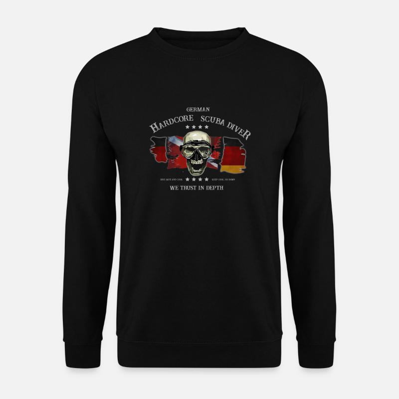 Taucher GERMAN Extrem Diver Deutscher Taucher - Unisex Pullover - Schwarz
