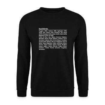 Ingrédients corps humain - Sweat-shirt Unisexe - noir - Devant - Alina (178cm) & Michal (187cm)