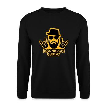 Bachelor Crew - JGA T-Shirt - JGA Shirt - Crew - Unisex Sweatshirt - black - Front - Alina (178cm) & Michal (187cm)