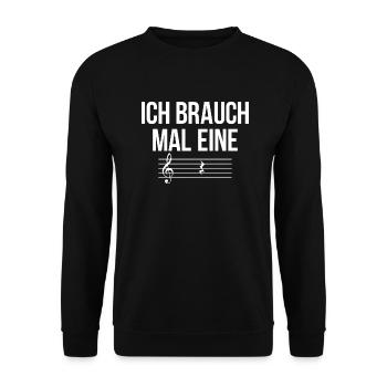 Chemise de musique et de musicien - Sweat-shirt Unisexe - noir - Devant - Alina (178cm) & Michal (187cm)